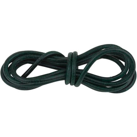Leren riem rond, Ø 1 mm - Groen