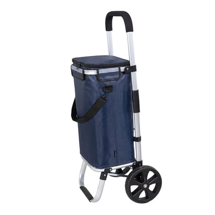 Travelnet Boodschappenwagen 40L, met koelvakje, inklapbaar, aluminium frame