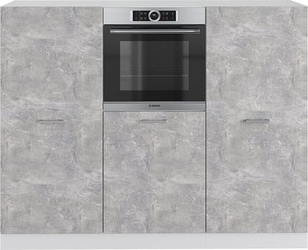 Vicco R-Line Keukenblok – 180 cm zonder werkblad Beton/Wit