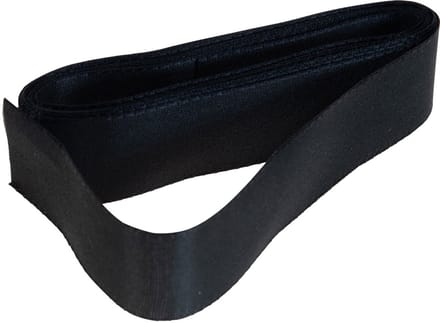 Decoratief lint cadeaulint zwart lint zelfkant 25mm 3m 10st