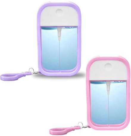 Dailygoods- Parfumfles 50 ml - Set van 2 - Herbruikbaar - Multifunctioneel - Lichtgewicht - Veilig plastic - Spuitfles