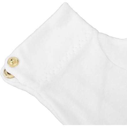 2 stuks Biljart Handschoenen Wedstrijd Scheidsrechter Handschoenen Professionele Witte Handschoenen met Drukker Manchetten Polyester Katoen white