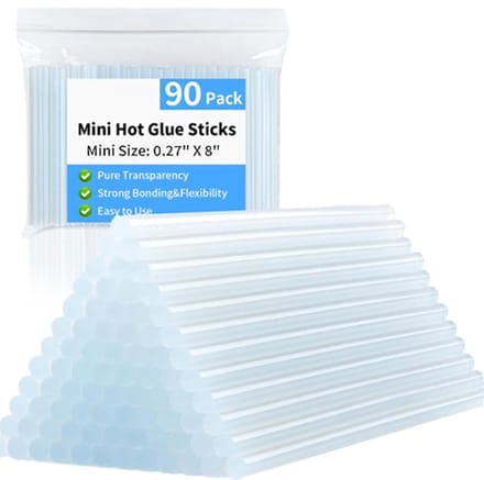 Mini Lijmsticks - Knutsel Lijm - Hobby & Decoratie - 90 Stuks Transparant - 0.7 x 20 cm