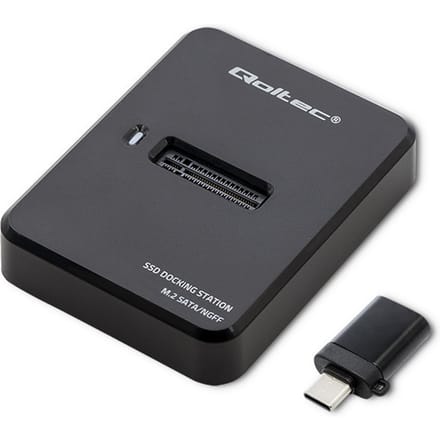 Qoltec M.2 Ngff Ssd-Dockingstation Voor Usb 3.1 Met Sata-Schijfondersteuning