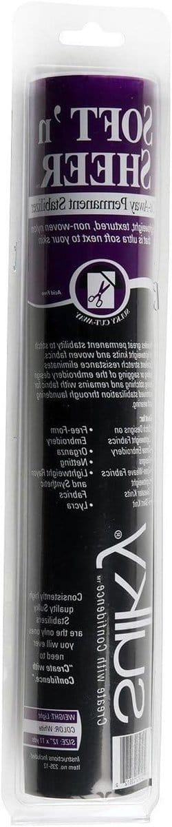 Sulky 30.5 cm by 11 yard Soft and Translucent Cut Off Permanent Stabilizer Roller (Pack of 3)