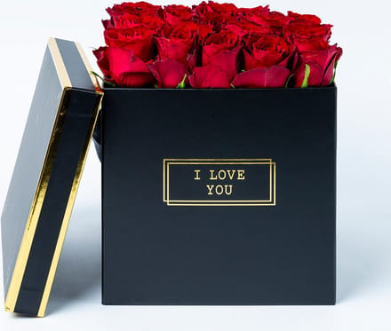 BloomKado | Romantisch Cadeau | Rozen Giftbox | Large | Verse rode rozen