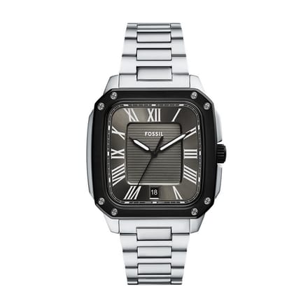 Fossil CROSBY Heren Horloge 42 mm - Zilverkleurig