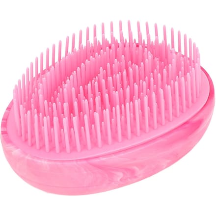 4 stuks Rozerood Eivormige Ontwarborstel Helder Marmer Effect Draagbare Stylingkam Haarborstel pink
