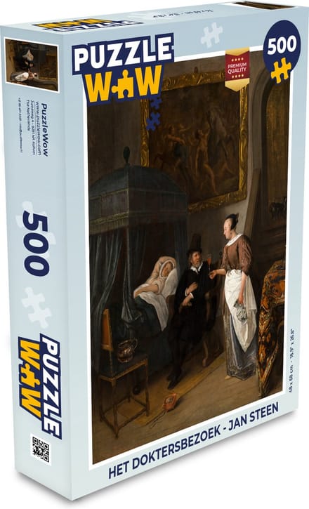 Puzzel Het doktersbezoek - Jan Steen - Legpuzzel - Puzzel 500 stukjes
