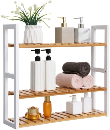 SONGMICS - Stellingkast - Opbergrek - 3 Verstelbare Planken - Wandmontage