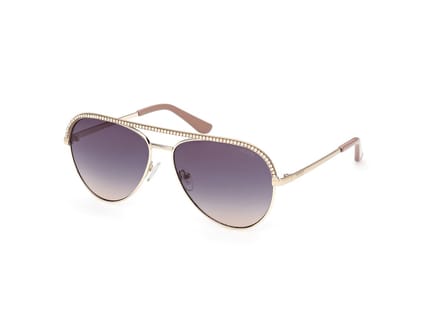 Guess Gu00271 Dames Zonnebril Goud Gradient Smoke/CAT3 Vrouw