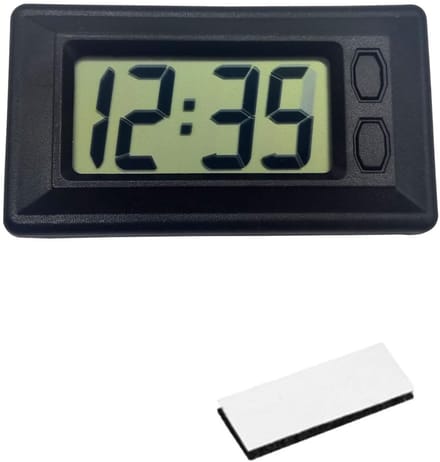 Dailygoody - Mini Car Table Clock - Digitale Klok - Compact en Lichtgewicht - Auto Dashboard Klok - Tijd en Datum Weergave - Geschikt voor Auto e