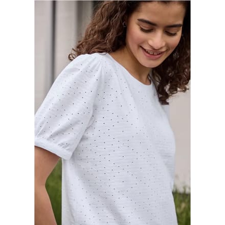 Kanten Shirt met ronde hals