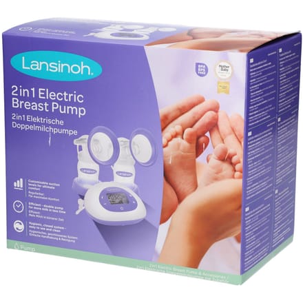 Lansinoh Dubbele Elektrische Borstkolf 2-In-1 53065 1 Apparaat