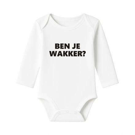 Romper Ben je wakker? - wit - lange mouw
