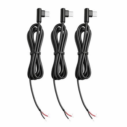 3 stuks, 100 cm, 20 AWG, USB Type-C pigtail-kabel met open uiteinde voor doe-het-zelf projecten, verlichting en led-ventilatoren, 5 V, 3 A