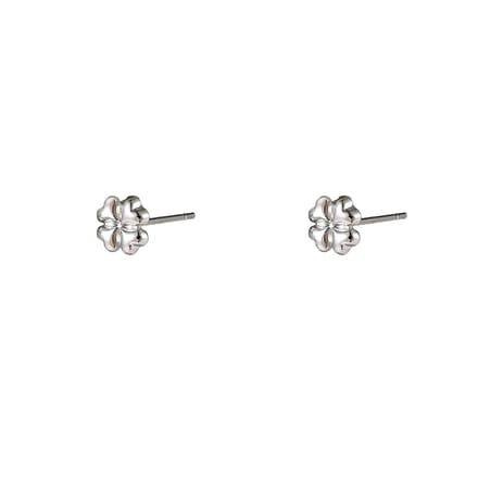 Go Dutch Label Oorknoppen Clover Stud Zilver