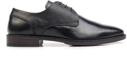 Cafe Moda charlie veterschoen heren zwart leer