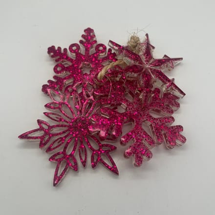 Kersthangers - Kersthanger set van 4 - donker roze