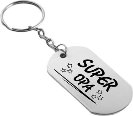 Akyol - super opa sleutelhanger - Opa - familie - cadeau - 54 x 29mm
