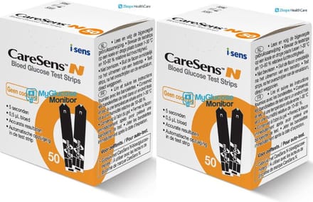 Caresens N Diabetesstrips Bundel 2x50 stuks