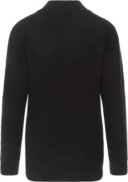 No Way Monday-Boys Sweater with collar ls-Black Maat 110