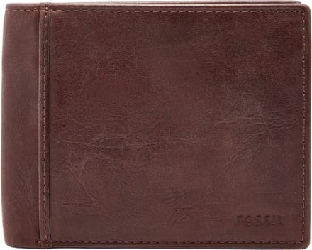 FOSSIL portemonnee Ingram Large Coin Pocket Brown bruine