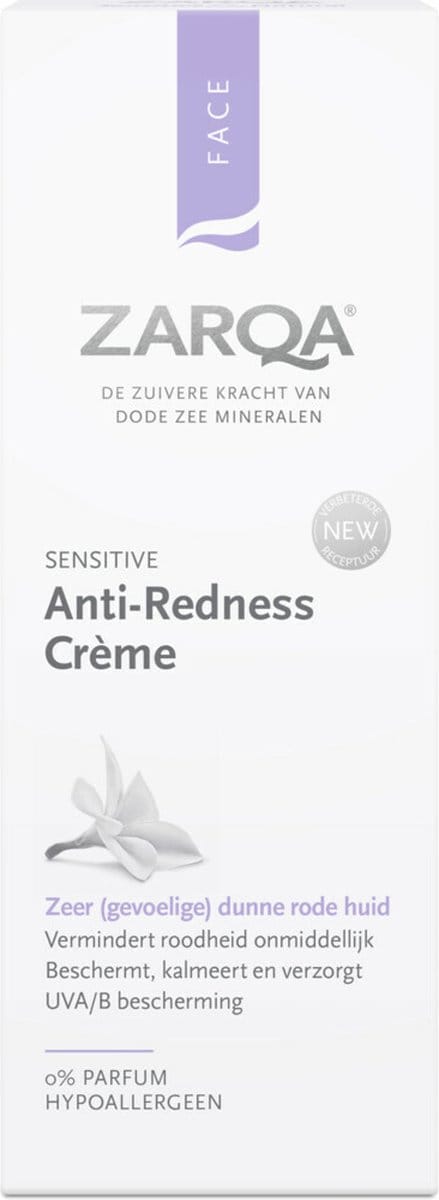 Zarqa - Sensitive Anti-Redness Gezichtscrème - 3 x 50 ml - Voordeelverpakking