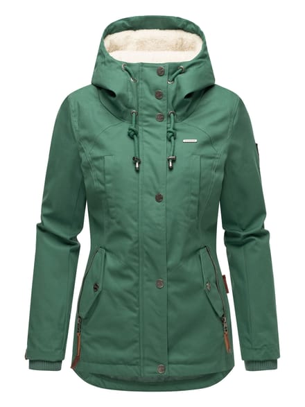 Marikoo dames winterjas met teddyfleece voering & capuchon