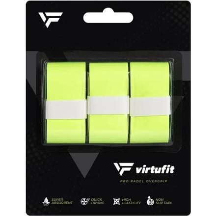 VirtuFit Pro Padel Overgrip - Groen - Set van 3 - Vochtabsorberend PU-materiaal
