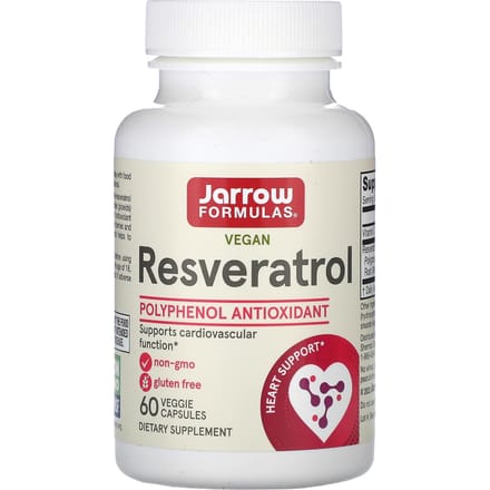 Jarrow Formulas, Resveratrol, 100 mg, 60 Plantaardige Capsules