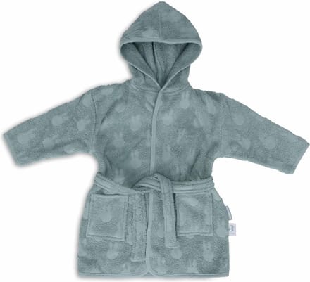 Jollein Badjas Badstof 3-4 jaar Miffy Jacquard Sea Green