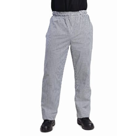 Whites Unisex Vegas Koksbroek Zwart en Wit Geruit M