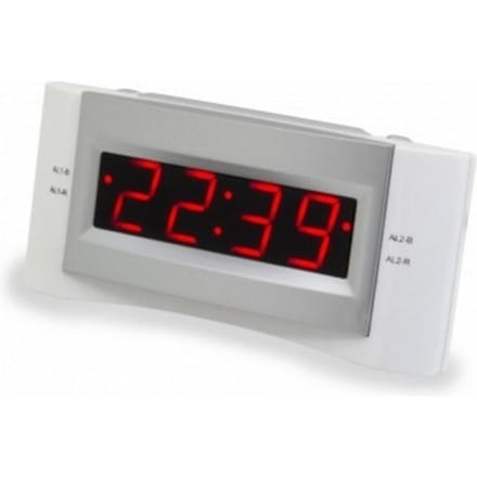 Soundmaster UR122WE wekkerradio met USB laadfunctie wit