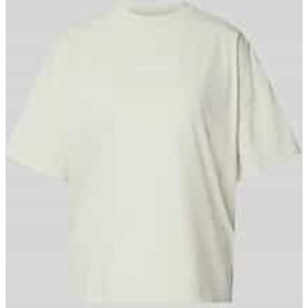 Oversized T-shirt met labelstitching model 'BRACY'