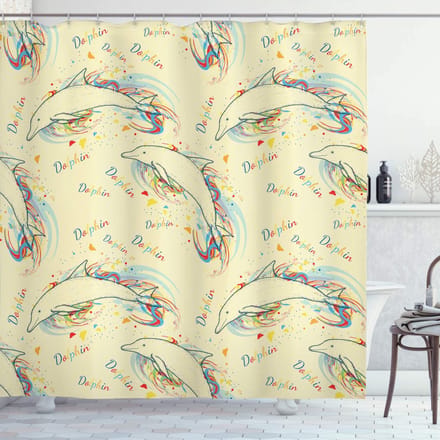 ABAKUHAUS Oceaanleven – Douchegordijn – 175x200 cm – Polyester – Multicolor