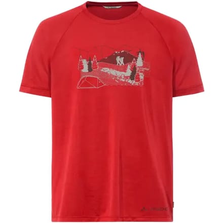 Vaude Gleann Ii T-shirt Met Korte Mouwen Rood M Man