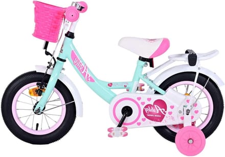 Kinderfiets Meisjes - Loopfiets - Leren Fietsen - Hand- en Terugtraprem - 12 Inch - Groen