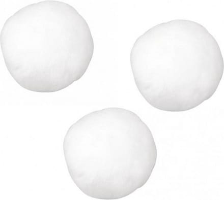 Rayher hobby knutsel pompons - Wit - 25 mm - 35 stuks - Zelf maken