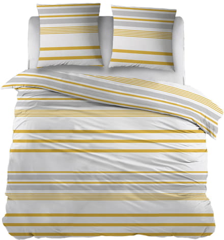 Snoozing Indra Dekbedovertrek - Extra breed - 260x200/220 cm - Yellow