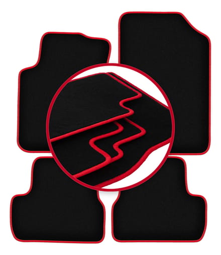 CARLUX-RED automatten voor: Citroen C3 I hatchback (2002-2009)