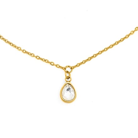 Victorious Dames Ketting - Goud - Model: Crystal Water