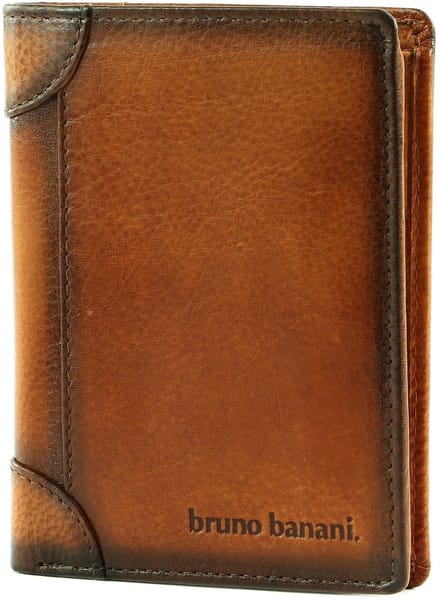 bruno banani Leren Portemonnee Wallet Cognac Bruine