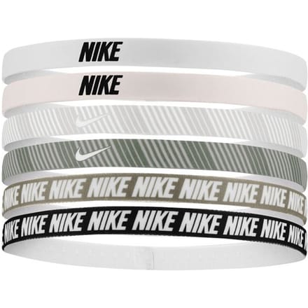 Nike Bedrukte Flex Classic Hoofdband (Set van 6) (Zachtroze/Lichtgrijs/Wit)