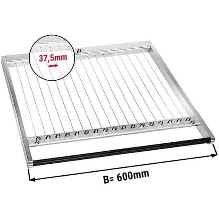 GGM Gastro Rahmen für doppel Pralinenschneider - Drahtabstand: 37,5mm Zilver