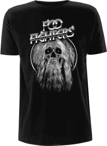 Foo Fighters - Bearded Skull Heren T-shirt - M - Zwart