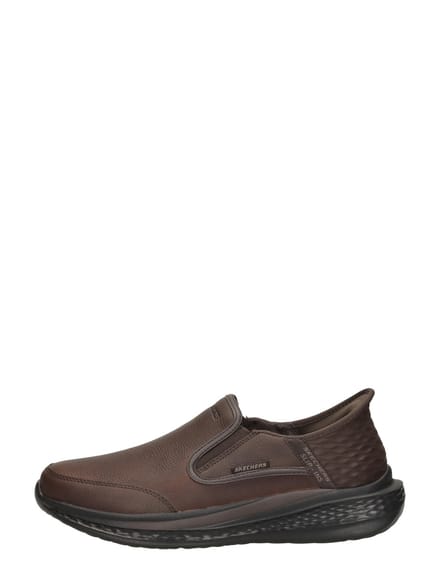 Skechers Slade - Cooper - Heren Instappers - Donkerbruin