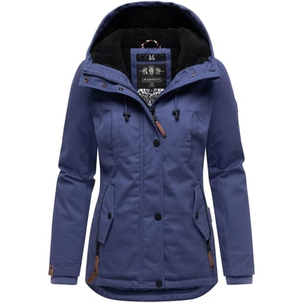 Marikoo dames winterjas met teddyfleece voering & capuchon
