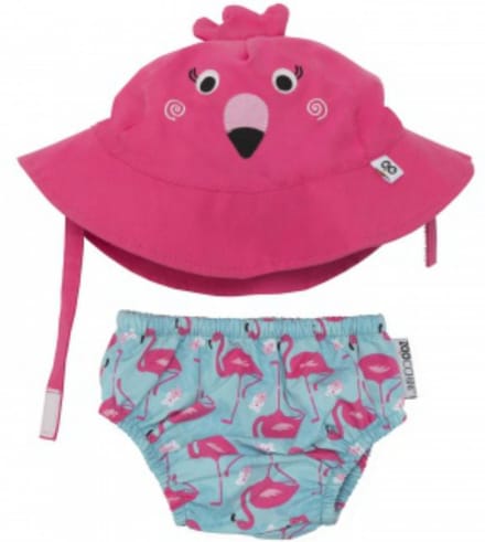 Zoocchini UV zwemluier setje Franny the Flamingo maat S
