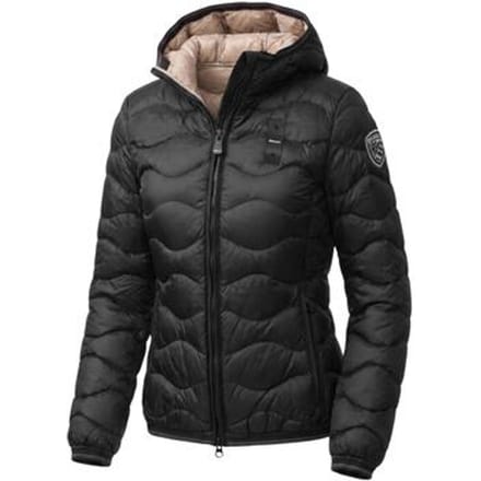 Blauer Zwart gewatteerd Camelia-jack